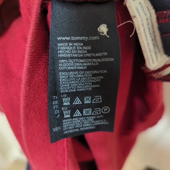 Men's Red and Black Striped Rugby Shirt - Picture 5 of 9